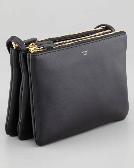 celine black large trio bag|celine trio bag review.